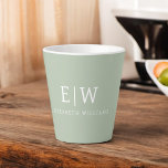 Elegantes Berufliches Monogramm Minimalistisch Milchtasse<br><div class="desc">Unsere elegante Berufliche Monogram Minimalistisch Collection: Steigern Sie Ihren Stil mit zeitloser Eleganz und Eleganz. Diese Kollektion wurde mit viel Liebe zum Detail gestaltet und bietet minimalistische Designs, die mit Ihrem personalisierten Monogramm verziert sind. Jedes Stück verströmt Professionalität und Raffinesse, perfekt um in jedem Ambiente einen bleibenden Eindruck zu machen....</div>