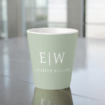 Elegantes Berufliches Monogramm Minimalistisch Milchtasse<br><div class="desc">Unsere elegante Berufliche Monogram Minimalistisch Collection: Steigern Sie Ihren Stil mit zeitloser Eleganz und Eleganz. Diese Kollektion wurde mit viel Liebe zum Detail gestaltet und bietet minimalistische Designs, die mit Ihrem personalisierten Monogramm verziert sind. Jedes Stück verströmt Professionalität und Raffinesse, perfekt um in jedem Ambiente einen bleibenden Eindruck zu machen....</div>