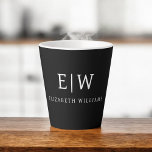 Elegantes Berufliches Monogramm Minimalistisch Milchtasse<br><div class="desc">Unsere elegante Berufliche Monogram Minimalistisch Collection: Steigern Sie Ihren Stil mit zeitloser Eleganz und Eleganz. Diese Kollektion wurde mit viel Liebe zum Detail gestaltet und bietet minimalistische Designs, die mit Ihrem personalisierten Monogramm verziert sind. Jedes Stück verströmt Professionalität und Raffinesse, perfekt um in jedem Ambiente einen bleibenden Eindruck zu machen....</div>