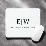 Elegantes Berufliches Monogramm Minimalistisch Mousepad<br><div class="desc">Unsere elegante Berufliche Monogram Minimalistisch Collection: Steigern Sie Ihren Stil mit zeitloser Eleganz und Eleganz. Diese Kollektion wurde mit viel Liebe zum Detail gestaltet und bietet minimalistische Designs, die mit Ihrem personalisierten Monogramm verziert sind. Jedes Stück verströmt Professionalität und Raffinesse, perfekt um in jedem Ambiente einen bleibenden Eindruck zu machen....</div>