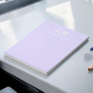 Elegantes Berufliches Monogramm Minimalistisch Notizblock
