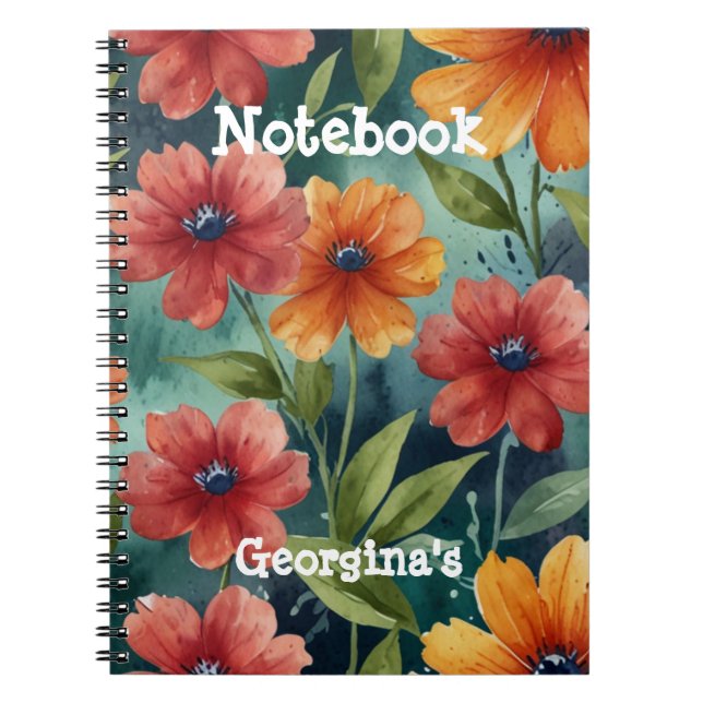 Elegantes Berufliches SpiralNotebook Notizblock (Vorderseite)