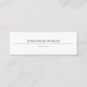 Elegantes Berufliches Template Modernes Minimalist Mini Visitenkarte