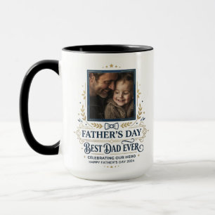 Elegantes 'Best Dad Ever'-Fotomug Benutzerdefini Tasse