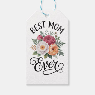 Elegantes Beste-Mama-aller-Zeiten-Blumenbouquet-Aq Geschenkanhänger