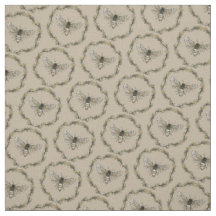 Elegantes Bienen-Muster-TAN-Baumwollgewebe