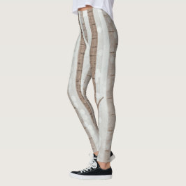 Elegantes Birch Trees Forest Acryllic Artwork | Leggings