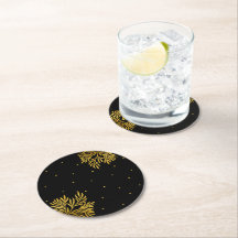 Elegantes Birthday Gold Foliage Party