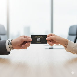 Elegantes Black and Gold Luxe Beruflich Visitenkarte