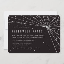 Elegantes Black Diamond Spider Web-Halloween-Party