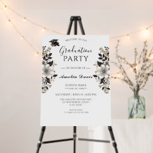 Elegantes Black & Gold Abschluss Foam Board