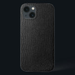 Elegantes Black Leather Snakeskin Muster Case-Mate iPhone Hülle<br><div class="desc">Elegantes schwarzes Ledersnakeskin-Muster aussehen.</div>