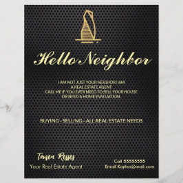 Elegantes Black Metallic Real Anwesen Flyer