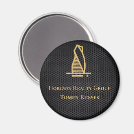 Elegantes Black Metallic Real Anwesen Magnet