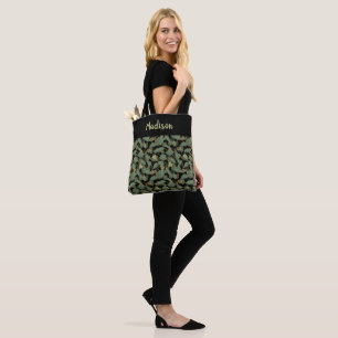 Elegantes Blattdesign Botanisch Tasche
