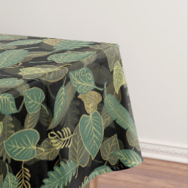 Elegantes Blattdesign Botanische Küche Tischdecke
