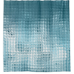Elegantes Blau Abstrakt: Schöner Hintergrund Duschvorhang