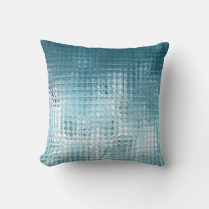 Elegantes Blau Abstrakt: Schöner Hintergrund Kissen