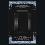 Elegantes Blau auf beiden Seiten Flyer<br><div class="desc">Ein elegantes und raffiniertes Design mit einem digitalen Bild aus silberfarbenem Glas. Hinweis: Der Produktionsprozess verwendet keinen echten Film,  nur die Farbe wird gründlich gedruckt. Fügen Sie Ihre Daten,  Logos,  Firmendetails und Bilder in Minuten hinzu.</div>