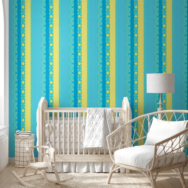 Elegantes Blau Tapete (Kinder)