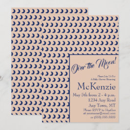 Elegantes Blau über der Himmelsdusche I Einladung