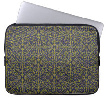 Elegantes Blau und Gold-Filigran