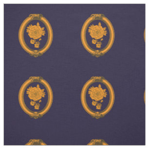 Elegantes Blau und Gold Stoff