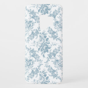 Elegantes blau-weiße Blumentoilette Case-Mate Samsung Galaxy S9 Hülle