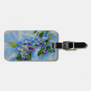 Elegantes Blaubeerengemälde Gepäckanhänger