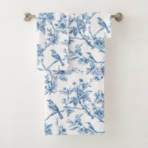 Elegantes blaues Blumen-Chinoiserie