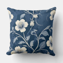 Elegantes blaues botanisches Floral