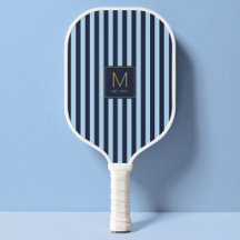 Elegantes blaues gestreiftes modernes goldenes Ini