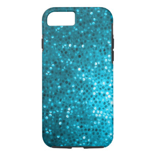Elegantes blaues Glitzer- und Glitzern-Muster Case-Mate iPhone Hülle
