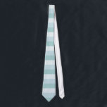 Elegantes, blaues, grün gestreiftes, modernes Temp Krawatte<br><div class="desc">Elegante Pastel blau grün gestreift Moderne Vorlage Neck Tie.</div>