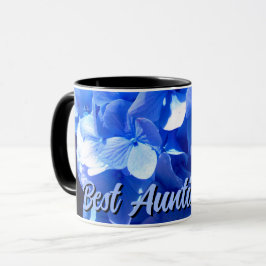 Elegantes blaues Hydrangeas Tasse