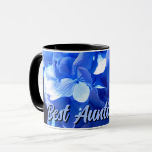 Elegantes blaues Hydrangeas Tasse