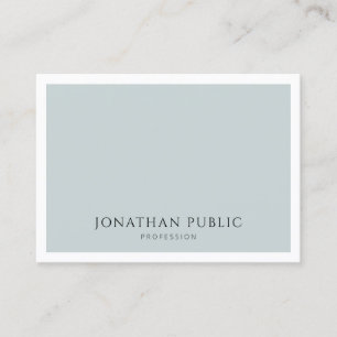 Elegantes, blaues Minimalistisches Template Visitenkarte