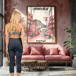 Elegantes blaues Muster: Logos und Text personalis Capri Leggings