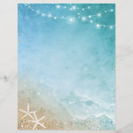 Elegantes blaues und Aquamarines Strandgeschoss