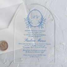 Elegantes blaues Wappen Formal Quinceñera