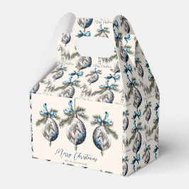 Elegantes blaues Weihnachtspferd Geschenkschachtel