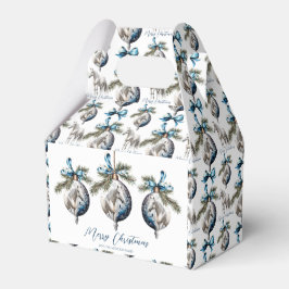Elegantes blaues Weihnachtspferd Geschenkschachtel
