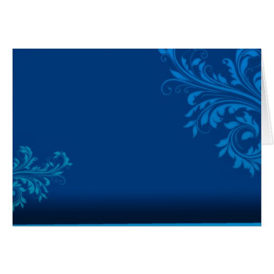 Elegantes bläuliches karte
