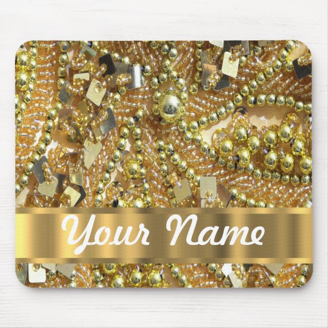 Elegantes bling Gold Mousepad (Vorne)