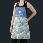 Elegantes Blue Hydragea Blume Muster Monogramm Schürze<br><div class="desc">Kochen Sie stilvoll mit der eleganten Blue Hydrangea Blume Muster Monogram Schürze. Mit einem wunderschönen blauen Hydrangea-Blumendesign bringt diese Schürze eine raffinierte und charmante Touch in Ihre Küche. Das personalisierte Monogramm fügt ein einzigartiges und elegantes Detail hinzu und eignet sich somit hervorragend für Zuhause-Koch, Bäcker und Entertainer. Egal ob Sie...</div>