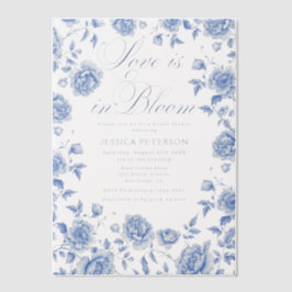 Elegantes Blue Toile Chinoiserie Brautparty