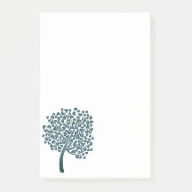 Elegantes Blue Tree Herzdesign