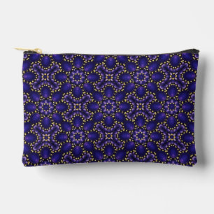 Elegantes Bluish Lila Abstrakt Dot Art Muster Zubehörtasche
