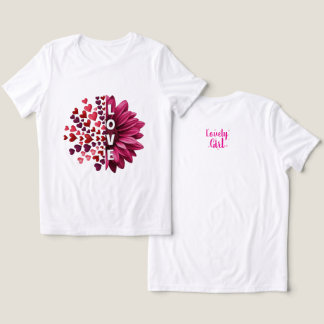 Elegantes Blumen-T-Shirt Tri-Blend Shirt