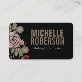 Elegantes Blumen Visitenkarte